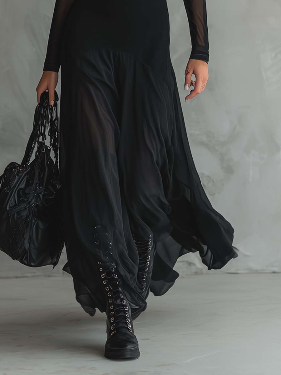 Robe Adèle Lissora — coupe longue fluide