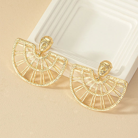 Pendientes con Forma de Abanico
