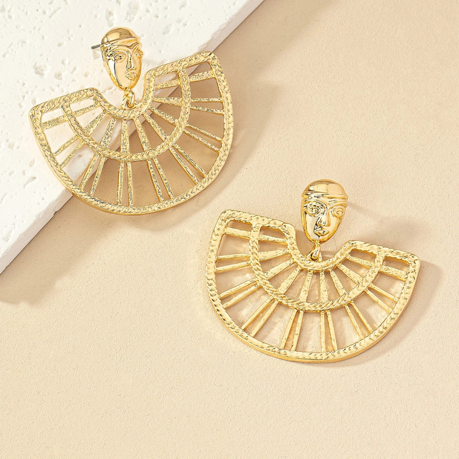 Pendientes con Forma de Abanico