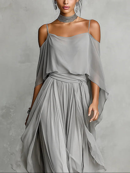 Ensemble Isabella Lissora — pantalon mousseline