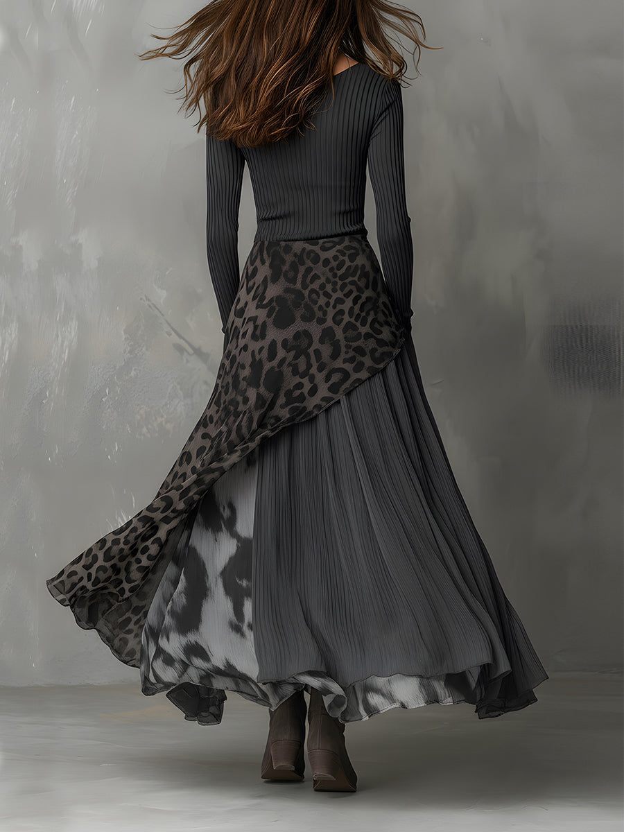 Robe Martina Lissora — ourlet asymétrique