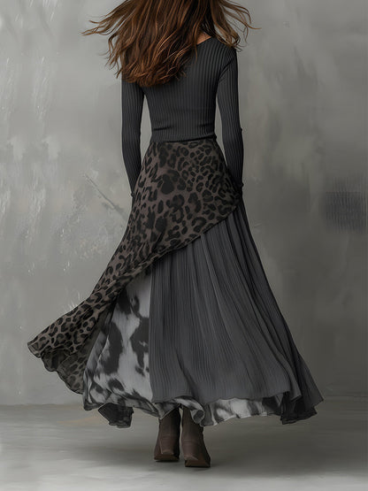Robe Martina Lissora — ourlet asymétrique