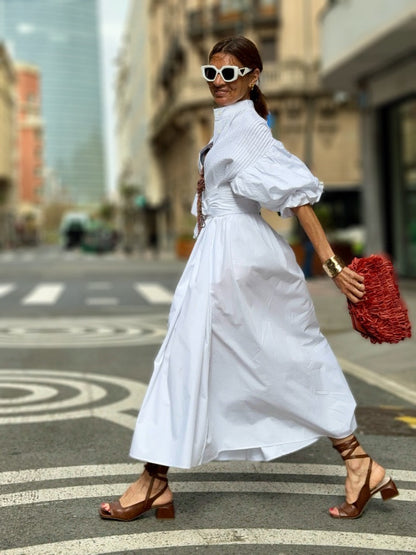 Robe Phoebe Lissora — ceinture à nouer