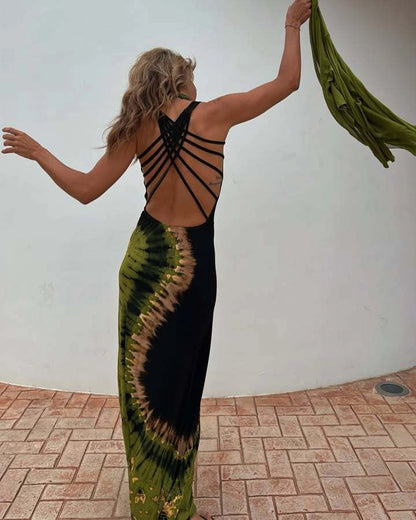 Vestido Largo con Espalda Descubierta