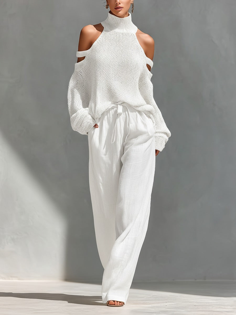 Ensemble Camilla Lissora — pantalon large drapé