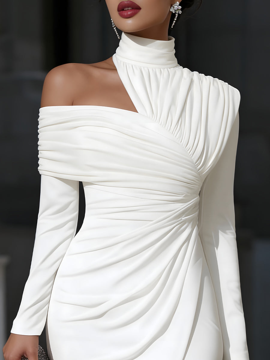 Robe Séraphine Lissora — une épaule