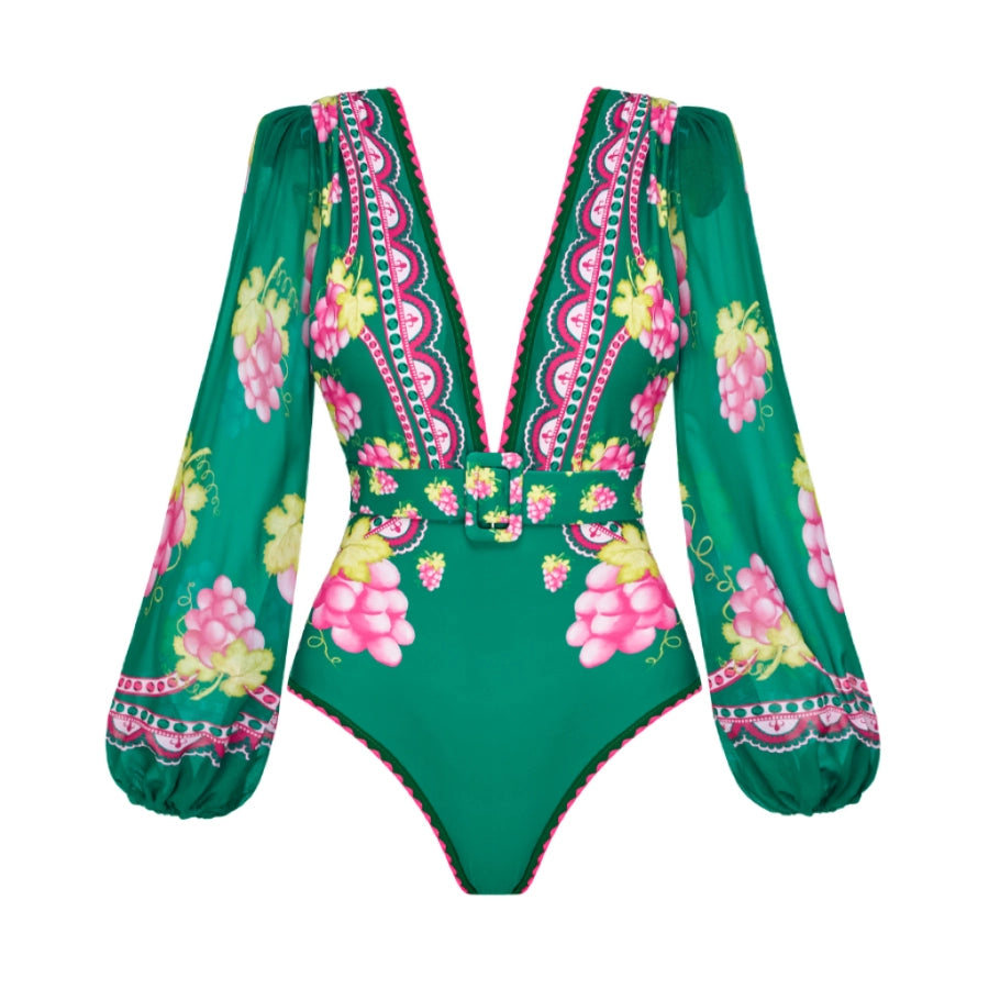 Bañador con Estampado Retro