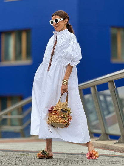 Robe Phoebe Lissora — détail coton