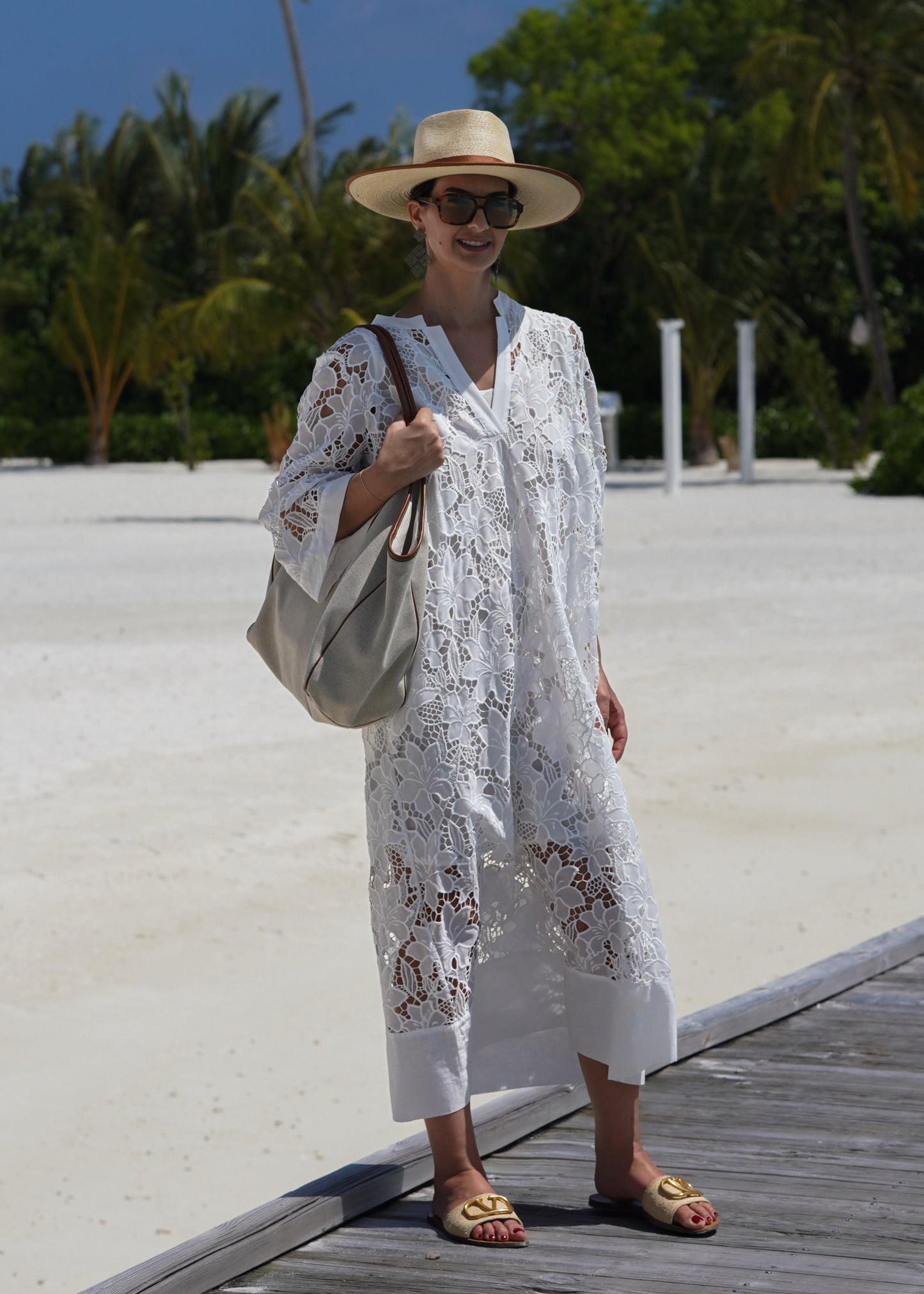 Robe Luana Lissora — détail dentelle