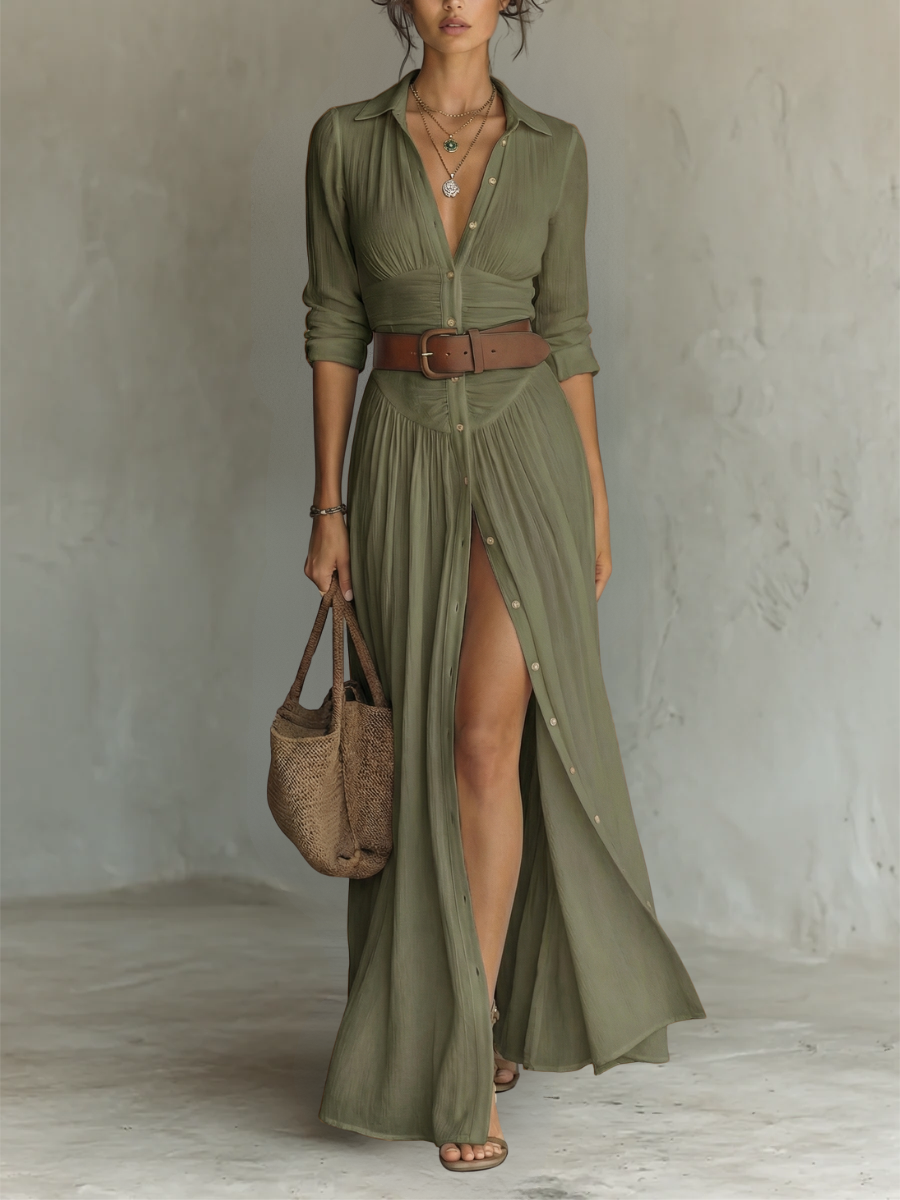Robe Joséphine Lissora — détail tombé