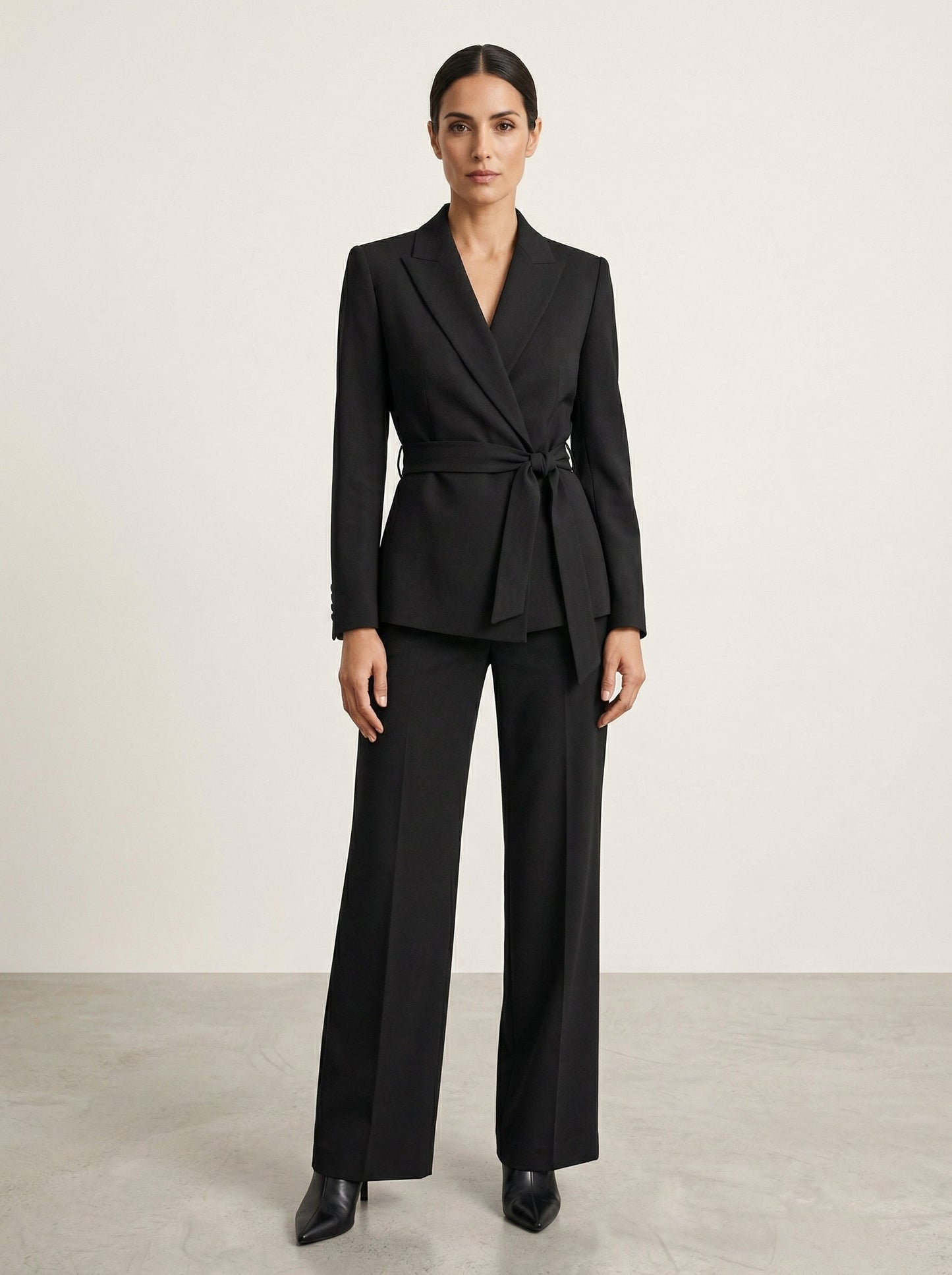Tailleur Veronica Lissora — pantalon jambe large