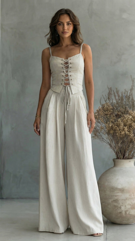 Ensemble estival minimaliste blanc Lissora — Naïa