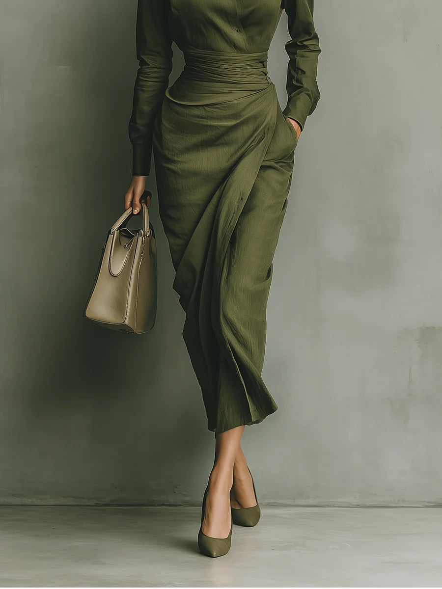 Robe Caterina Lissora — col chemise