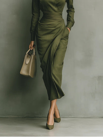 Robe Caterina Lissora — col chemise