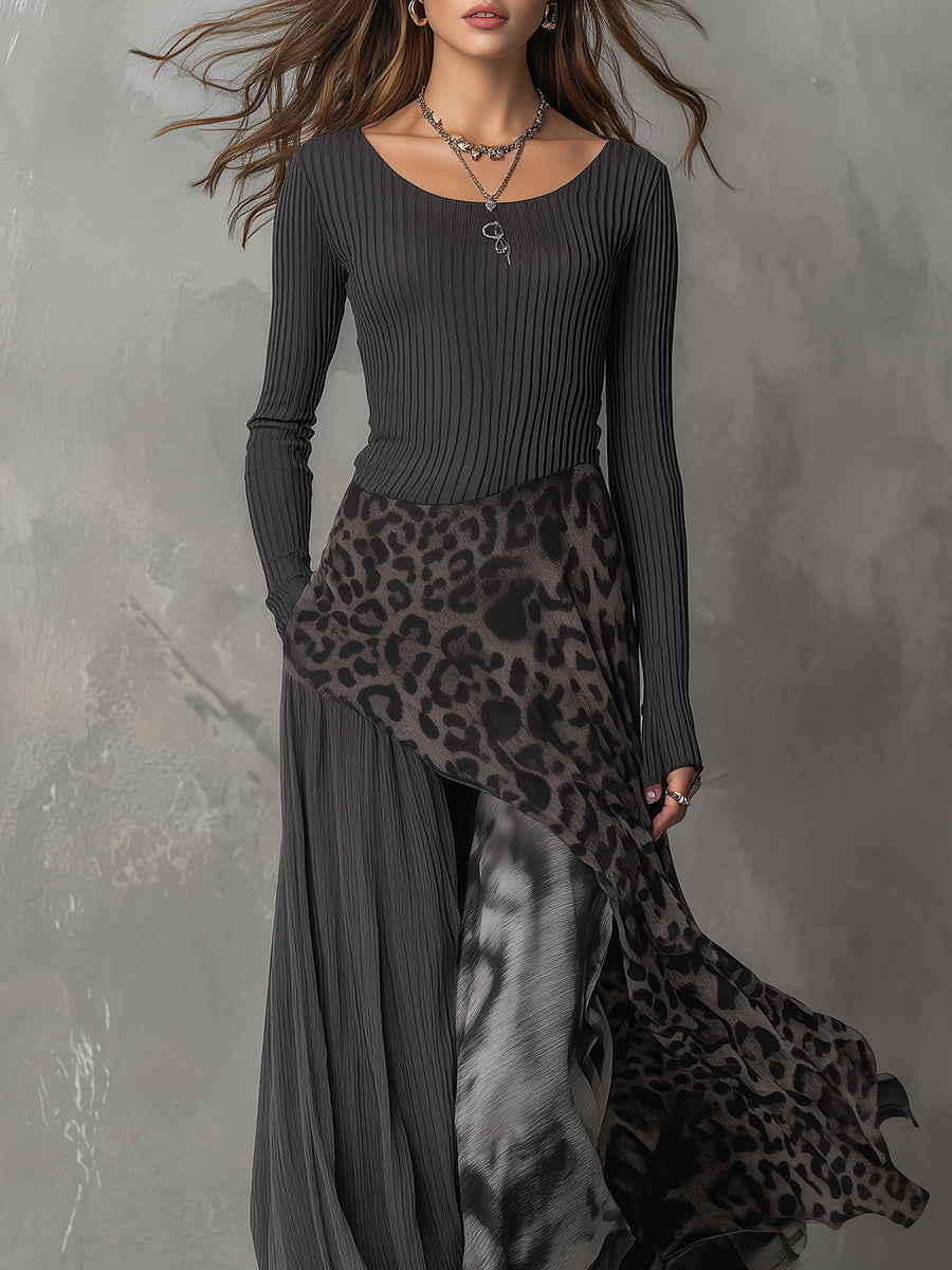 Robe Martina Lissora — imprimé léopard