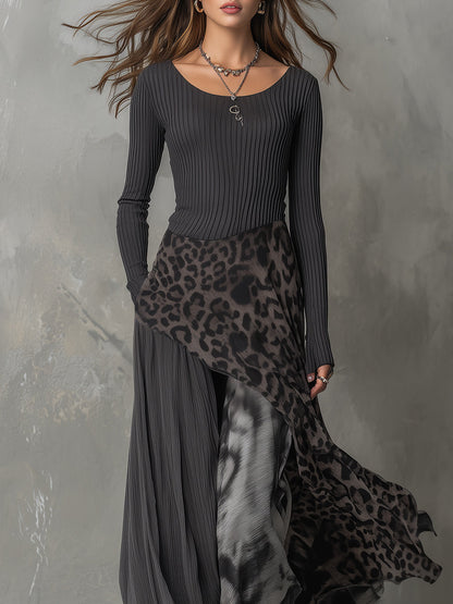 Robe Martina Lissora — imprimé léopard