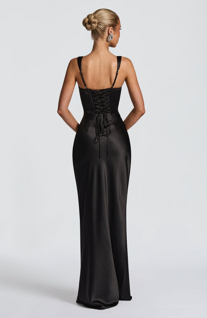 Robe Calanthe Lissora — plis asymétriques