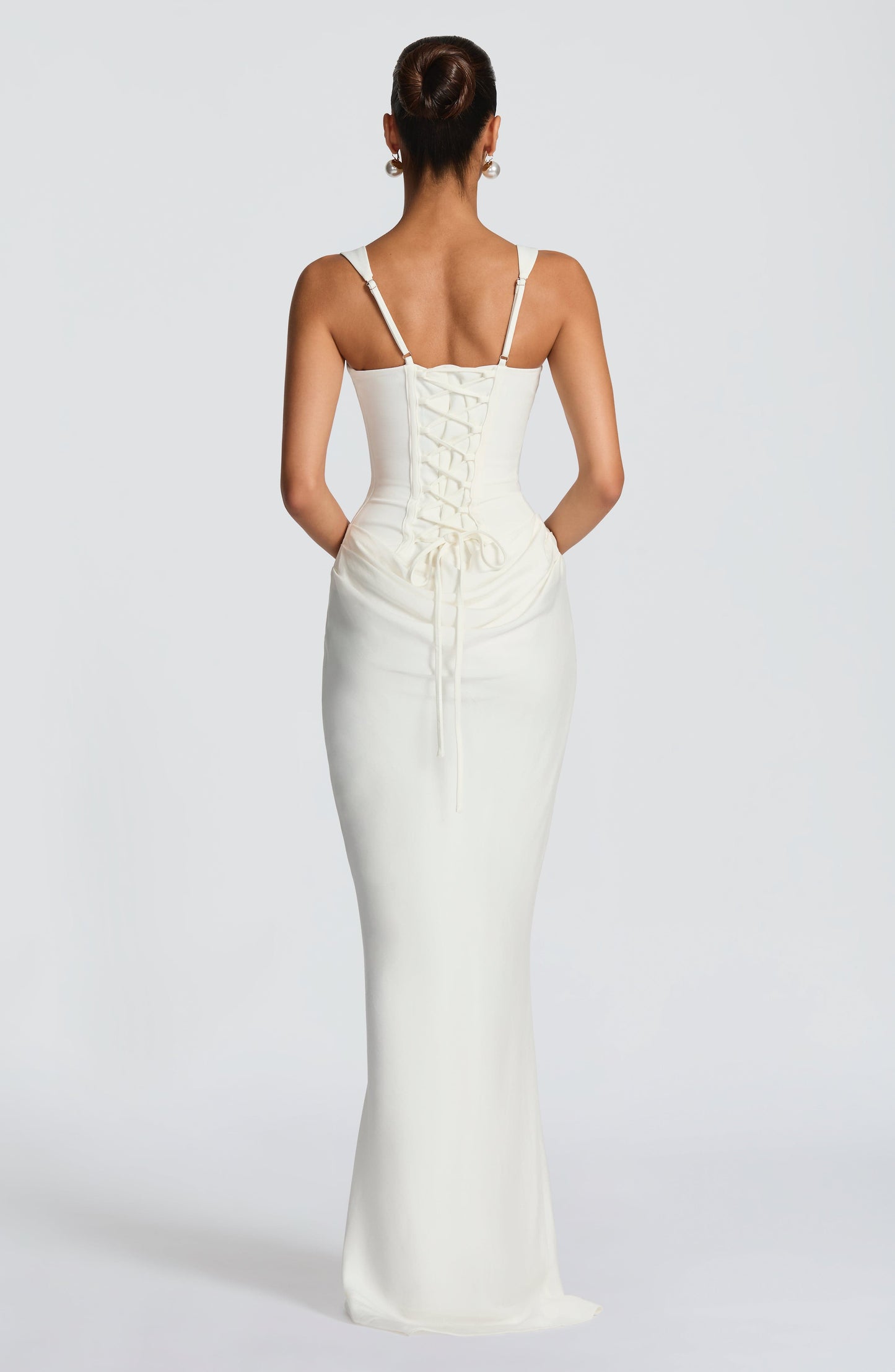 Robe Cornelia Lissora — drapé satiné
