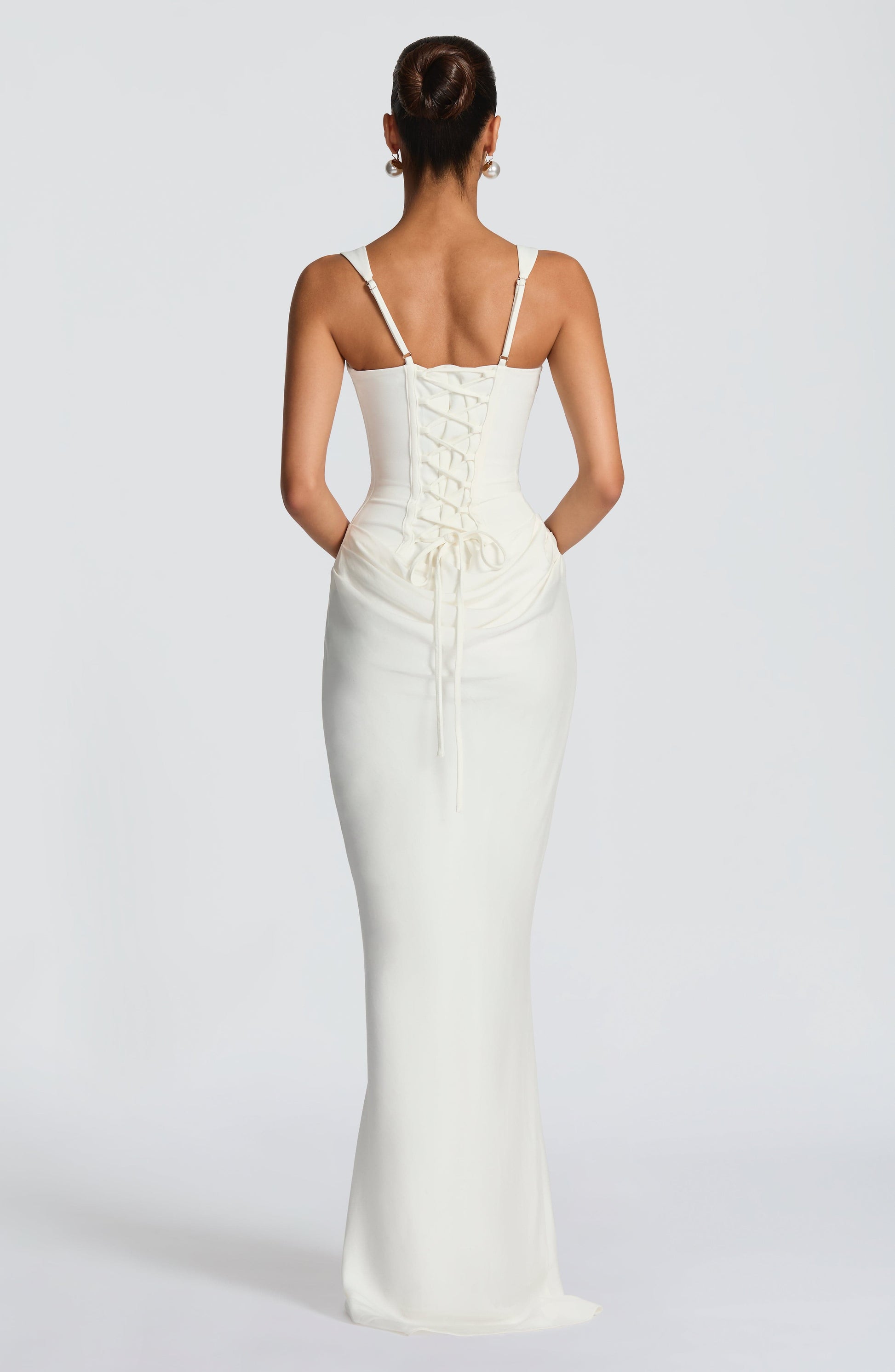 Robe Cornelia Lissora — drapé satiné