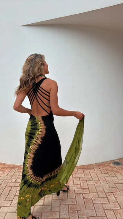 Vestido Largo con Espalda Descubierta