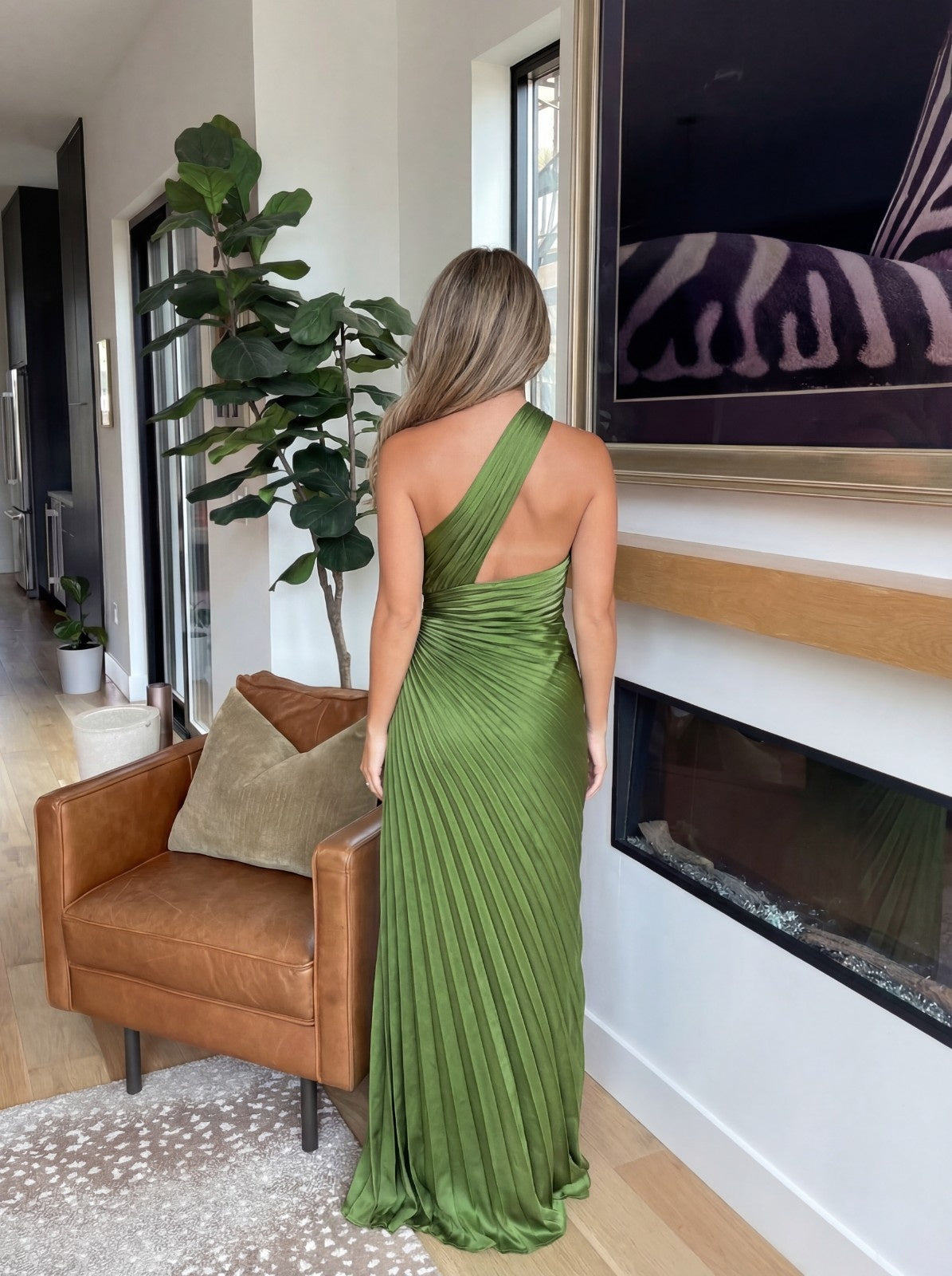 Robe Aurélia Lissora — plissé fluide