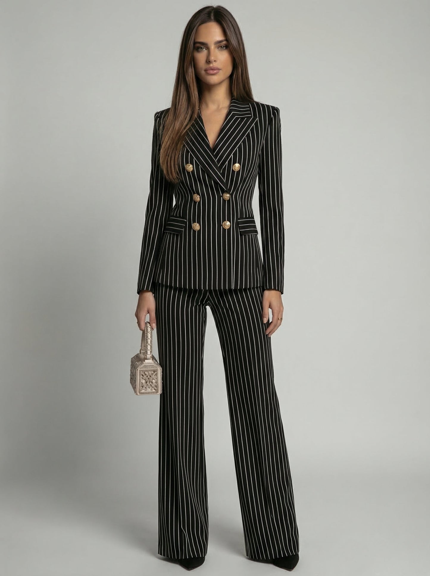Tailleur diplomate noir Lissora — Victoria