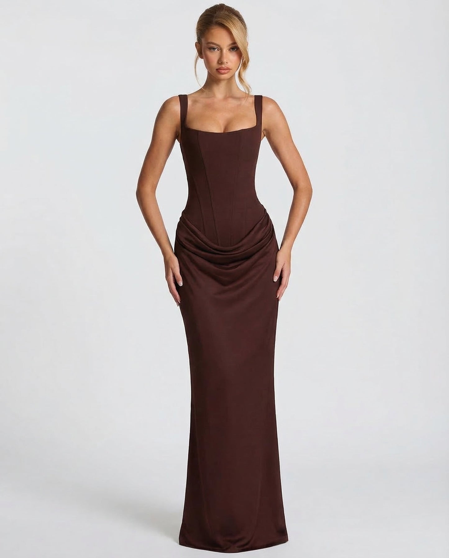 Robe Olympia Lissora — corset cintré