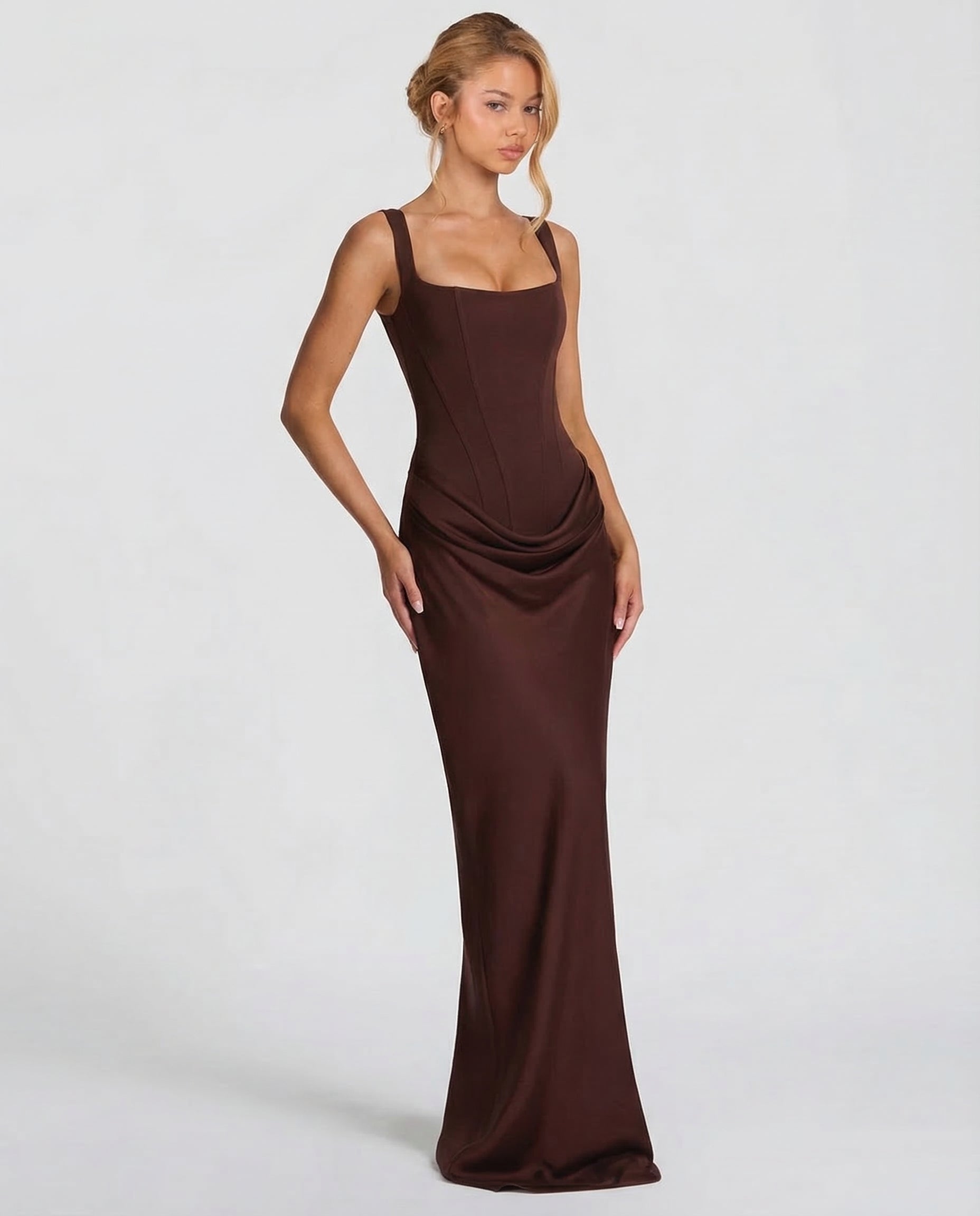 Robe Olympia Lissora — tombé long