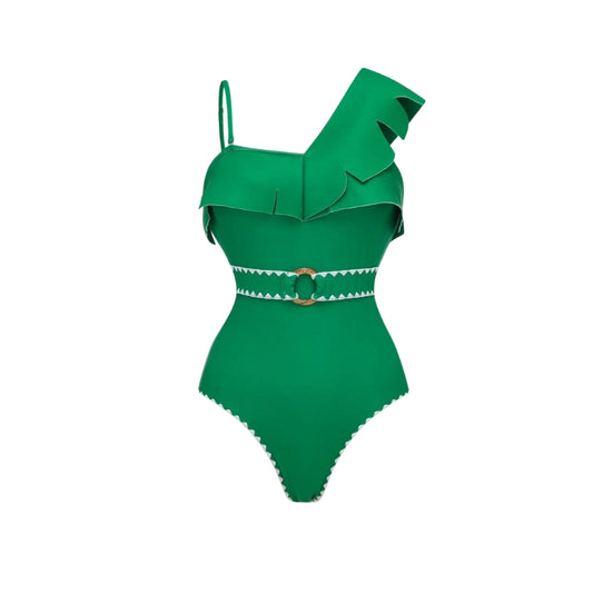 Bañador con Estampado Tropical 3D