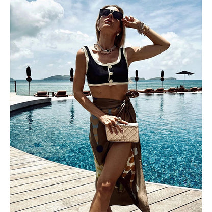 Bikini Grace con Bloques de Color
