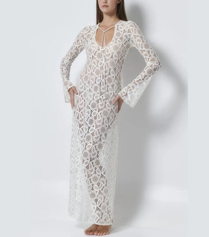 Vestido Vaporoso con Abertura