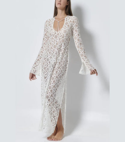 Vestido Vaporoso con Abertura