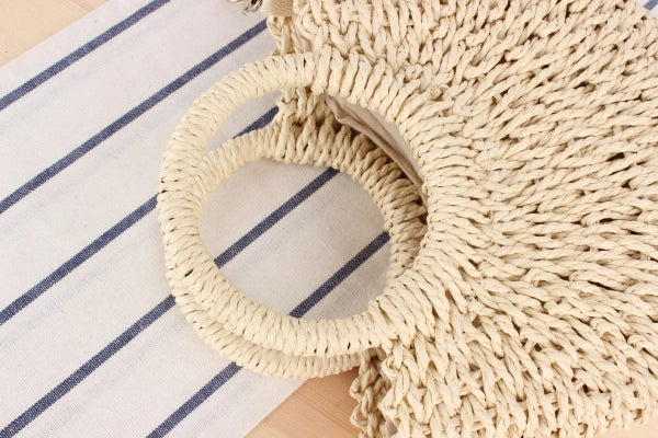 Bolso Tejido de Playa al Hombro