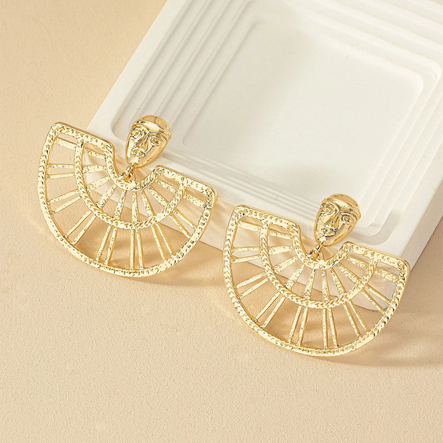 Pendientes con Forma de Abanico
