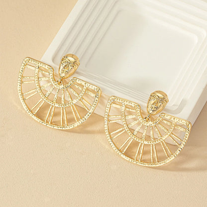 Pendientes con Forma de Abanico