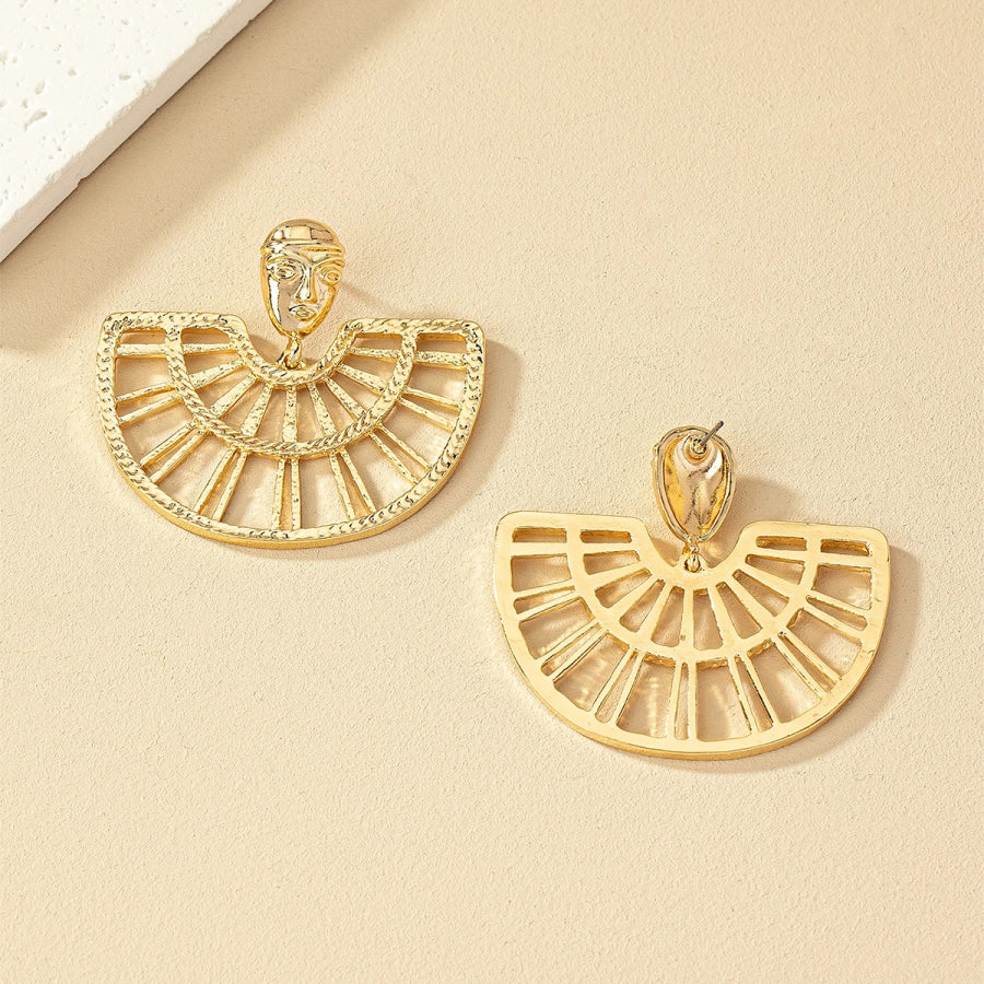 Pendientes con Forma de Abanico
