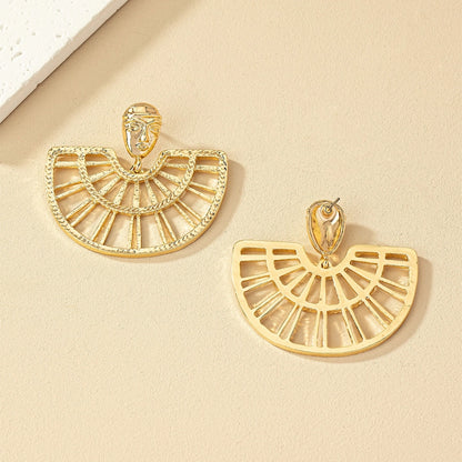 Pendientes con Forma de Abanico