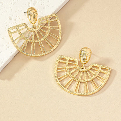Pendientes con Forma de Abanico
