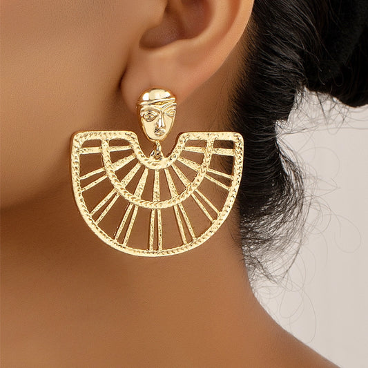 Pendientes con Forma de Abanico