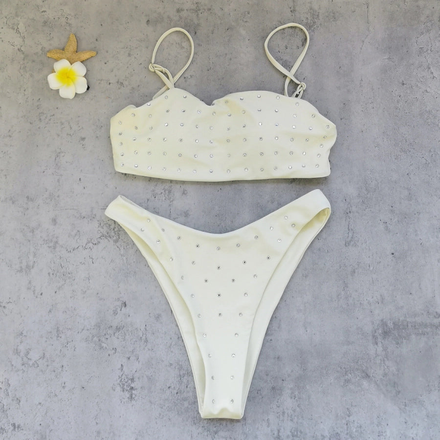 Bikini Sin Tirantes con Pedrería
