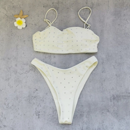Bikini Sin Tirantes con Pedrería