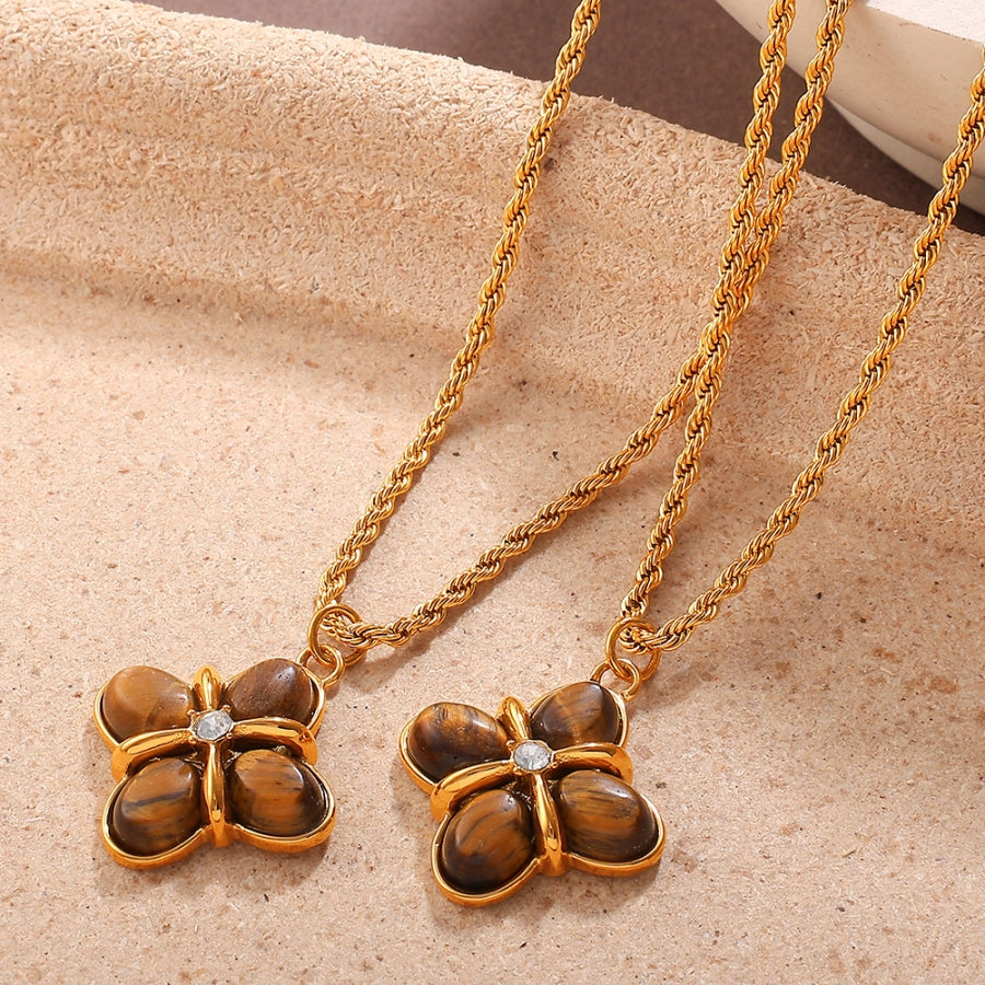 Collar con Trébol de Cuatro Hojas