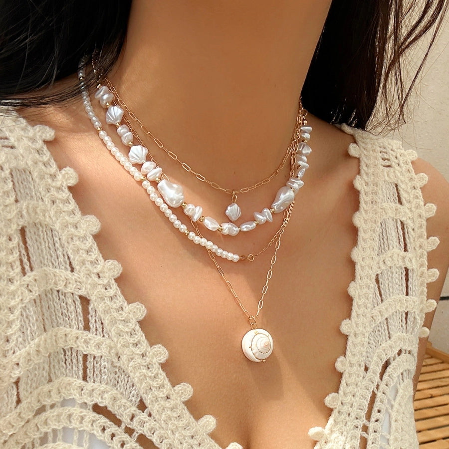 Collar Multicapa de Conchas Marinas