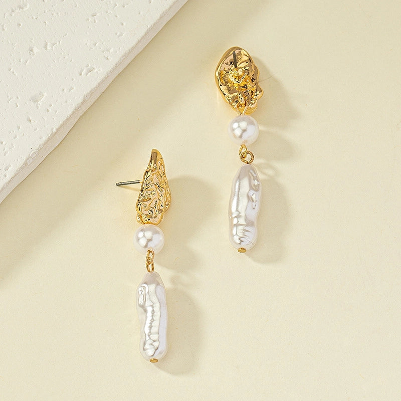 Pendientes Barrocos de Perlas de Agua Dulce