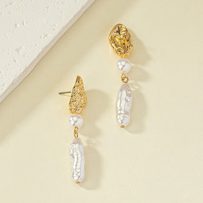 Pendientes Barrocos de Perlas de Agua Dulce