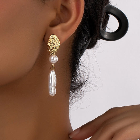 Pendientes Barrocos de Perlas de Agua Dulce