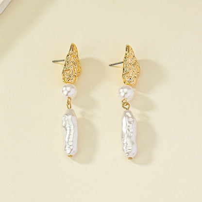 Pendientes Barrocos de Perlas de Agua Dulce