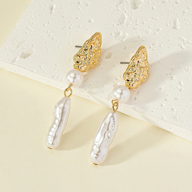Pendientes Barrocos de Perlas de Agua Dulce