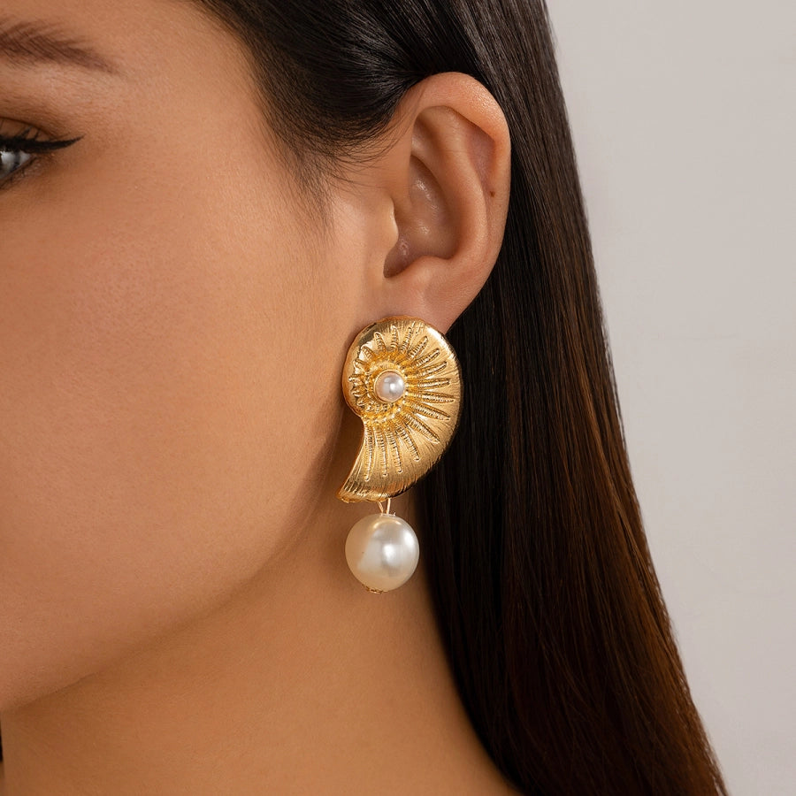 Pendientes de Concha Marina