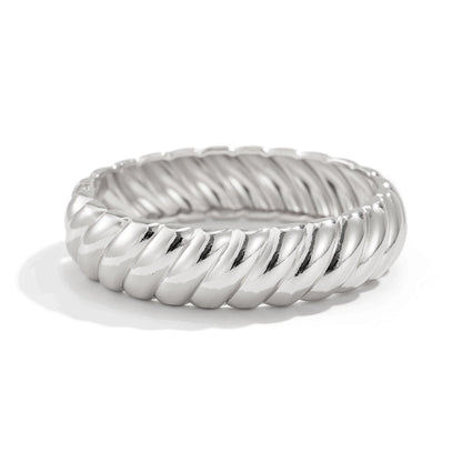 Pulsera con Textura en Espiral